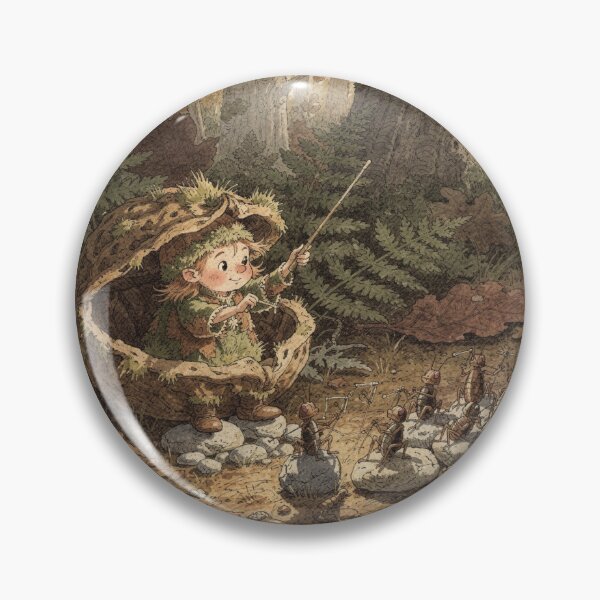 Item preview, Moss Gnome Conducting a Cricket Orchestra designed and sold by PictorialWhimsy.