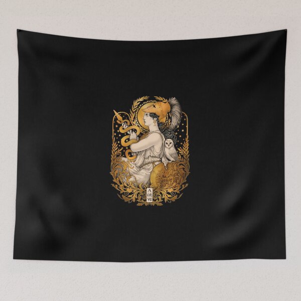Item preview, Classic Golden Warrior Goddess Line Art designed and sold by DannyJHonak.