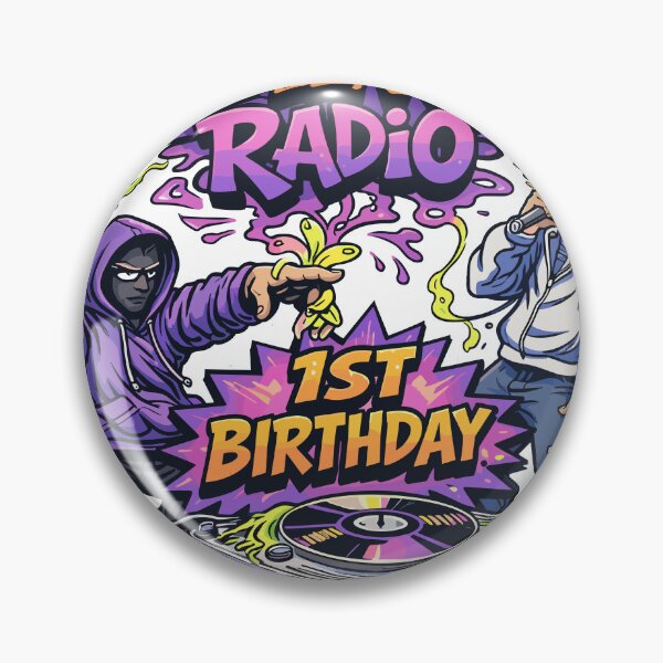Item preview, Grime Wave Radio 1st Birthday Poster designed and sold by Matinez Pink.