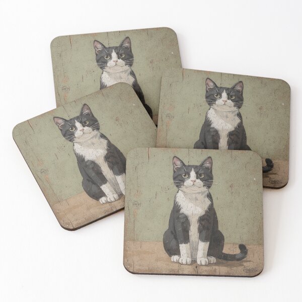Item preview, Tuxedo Cat Silently Judging Your Life Choices designed and sold by PictorialWhimsy.