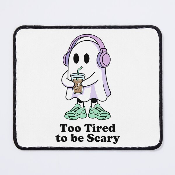 Item preview, Streetwear Ghost Iced Coffee Too Tired To Be Scary Funny designed and sold by WorldShop17.