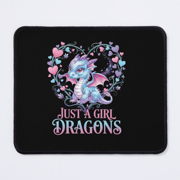 Item preview, Just A Girl Who Loves Dragons Cute Hearts Fantasy Graphic designed and sold by Ostericaimusa.