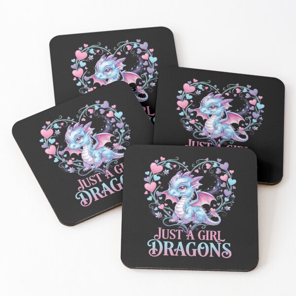 Item preview, Just A Girl Who Loves Dragons Cute Hearts Fantasy Graphic designed and sold by Ostericaimusa.