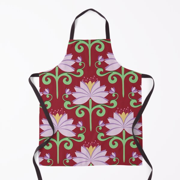 Item preview, Retro Lotus Flower Seamless Pattern Vector Background designed and sold by PowerAntShop.