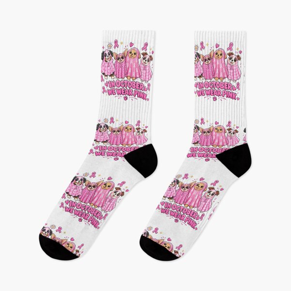 Item preview, Pink October Halloween Dogs Breast Cancer Awareness designed and sold by QuiteOrbit.
