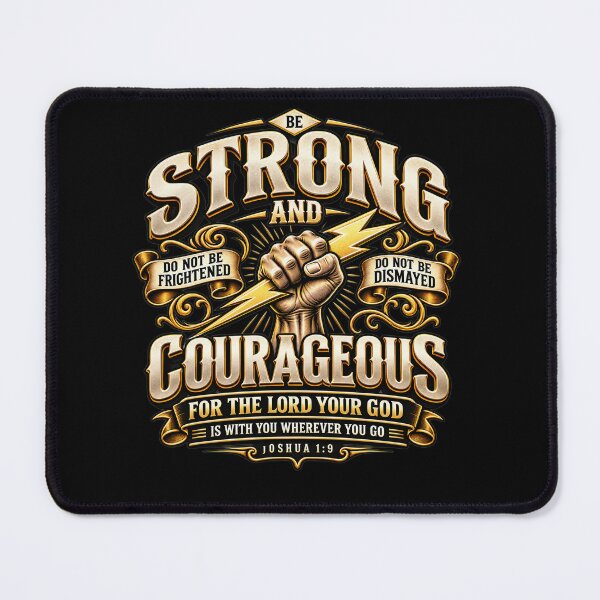 Item preview, Be Strong and Courageous Christian Design designed and sold by ChristianLife.
