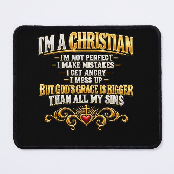 Item preview, I am a Christian I'm Not Perfect designed and sold by ChristianLife.