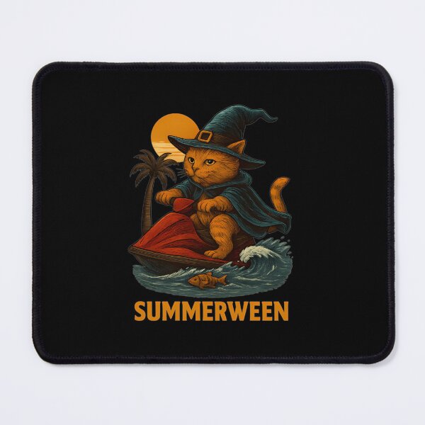 Item preview, Funny Summer Halloween Witch Cat Jet Ski designed and sold by DannyJHonak.