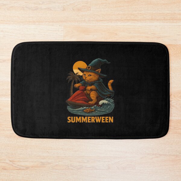 Item preview, Funny Summer Halloween Witch Cat Jet Ski designed and sold by DannyJHonak.