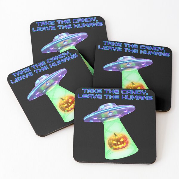 Item preview, Alien UFO Abducting Pumpkin Sci Fi Funny Halloween Humor designed and sold by WorldShop17.