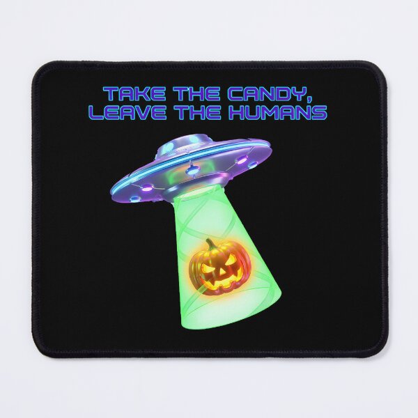 Item preview, Alien UFO Abducting Pumpkin Sci Fi Funny Halloween Humor designed and sold by WorldShop17.