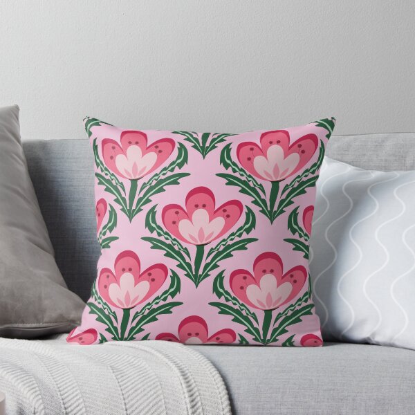 Artikelvorschau, Nahtloses Retro-Rosa-Blumenherz-Muster-Vektorhintergrund entworfen und verkauft von PowerAntShop.