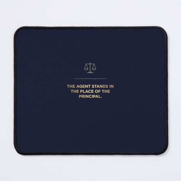 Item preview, Corporate Minimalist Legal Proverb Wall Art - The Agent Stands In Place Of The Principal Poster designed and sold by SakinahArt.