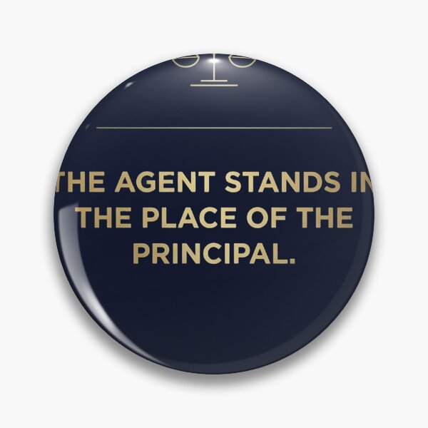 Item preview, Corporate Minimalist Legal Proverb Wall Art - The Agent Stands In Place Of The Principal Poster designed and sold by SakinahArt.