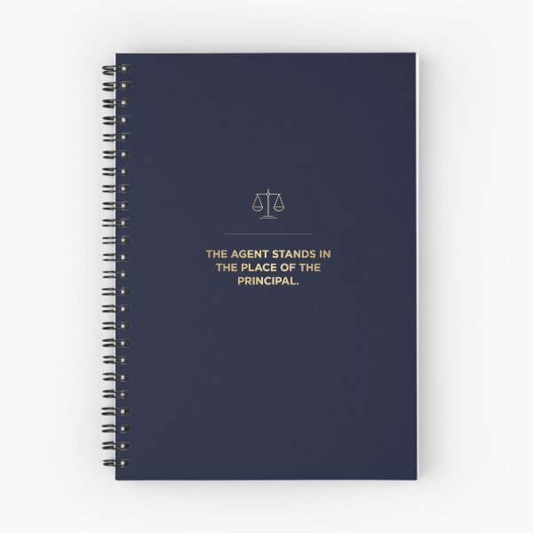 Item preview, Corporate Minimalist Legal Proverb Wall Art - The Agent Stands In Place Of The Principal Poster designed and sold by SakinahArt.