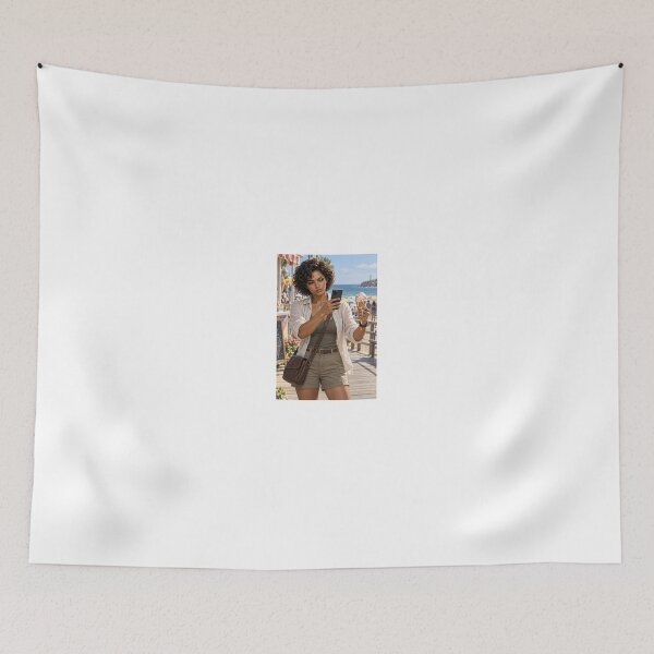 Item preview, Sarah Duvall annoyed in white shirt at beach designed and sold by CathryneDelamort.