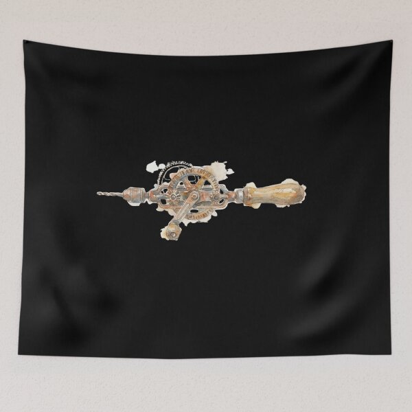 Item preview, Vintage Hand Drill Steampunk Mechanic Gear Art designed and sold by bvdesignart.