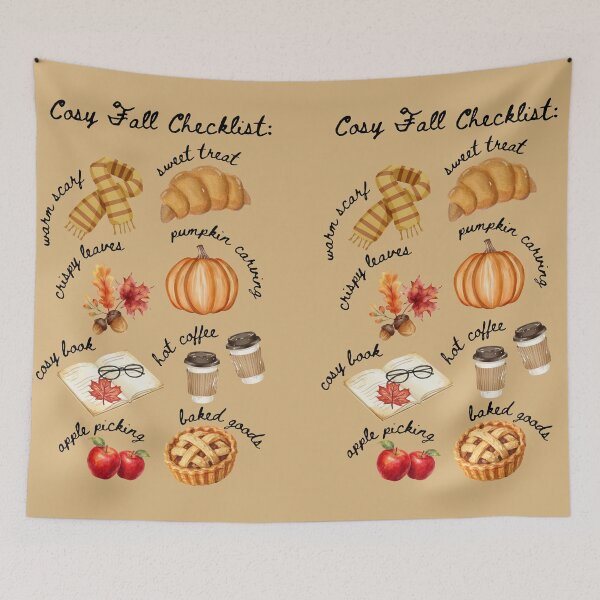Item preview, Cosy Fall Checklist designed and sold by The Lady Goblin's Goods.