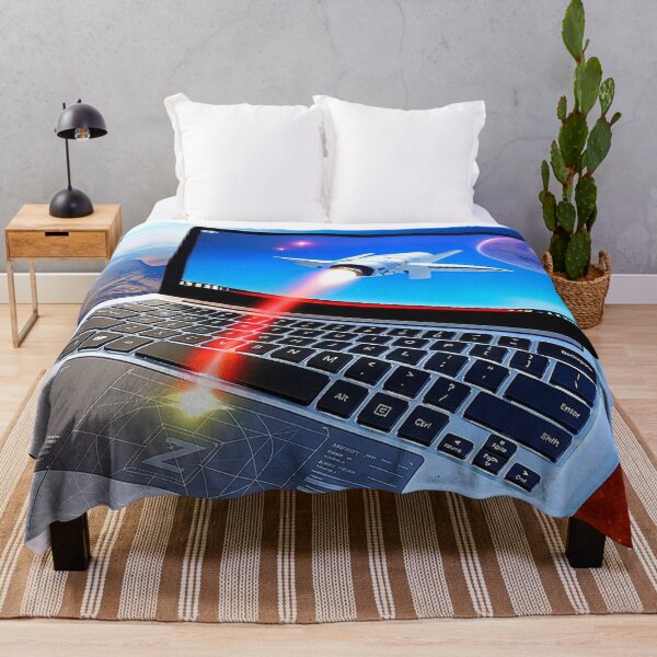 Item preview, Digital Futuristic Sci-Fi Galaxy Image of Laptop over the  Earth with Launch of Spaceship into Monitor. designed and sold by Giulivo Store Graphic.