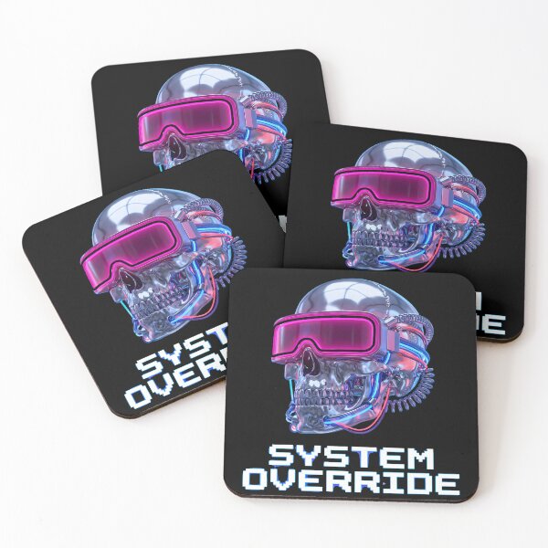 Artikelvorschau, Y2K Chrome Cyberpunk Skull VR Headset System Override entworfen und verkauft von WorldShop17.