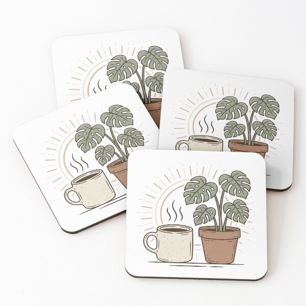 Item preview, Coffee Plant Morning Ritual – Cozy Botanical Coffee Art designed and sold by meghnad.