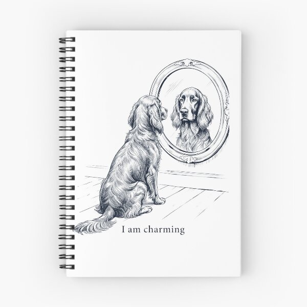Item preview, Irish Setter I Am Charming Mirror Meme Dog Lover designed and sold by dian-rody-crest.