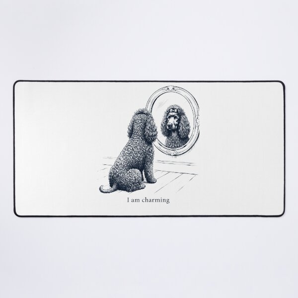 Item preview, Irish Water Spaniel I Am Charming Mirror Meme Dog Lover designed and sold by dian-rody-crest.