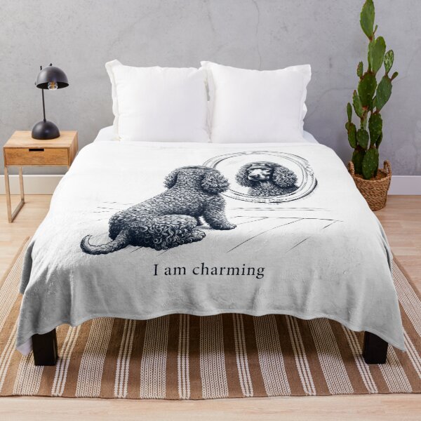 Item preview, Irish Water Spaniel I Am Charming Mirror Meme Dog Lover designed and sold by dian-rody-crest.