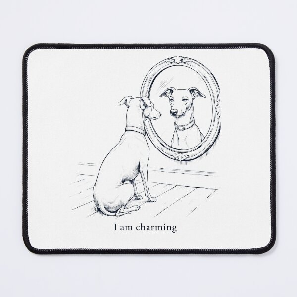 Item preview, Italian Greyhound I Am Charming Mirror Meme Dog Lover designed and sold by dian-rody-crest.