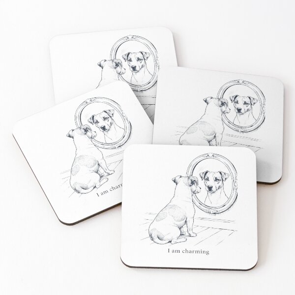 Item preview, Jack Russell Terrier I Am Charming Mirror Meme Dog Lover designed and sold by dian-rody-crest.