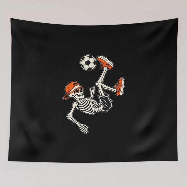 Item preview, Halloween Skeleton Funny Soccer designed and sold by CrinoSwice.