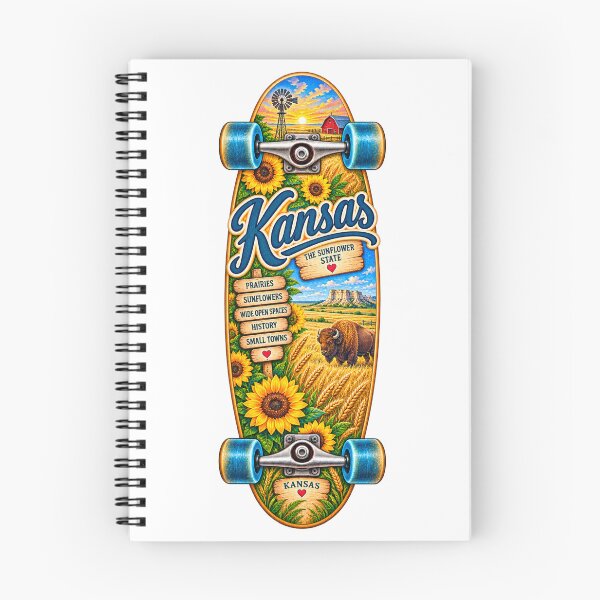 Item preview, Kansas Gen X Skateboard designed and sold by Whimspired By Paxx.