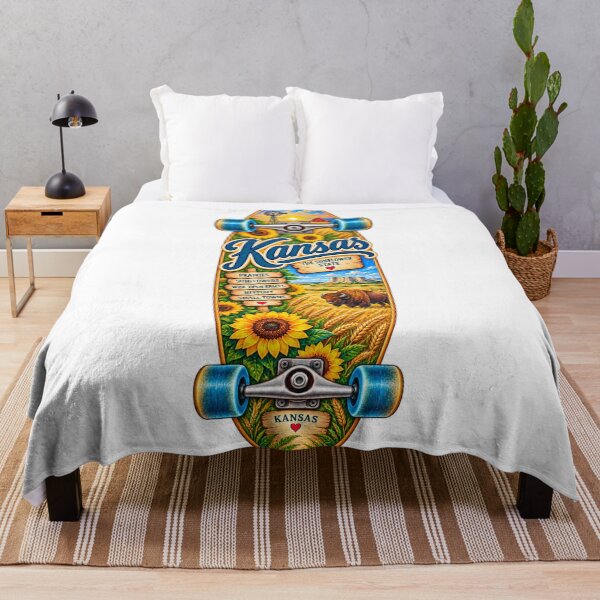 Item preview, Kansas Gen X Skateboard designed and sold by Whimspired By Paxx.