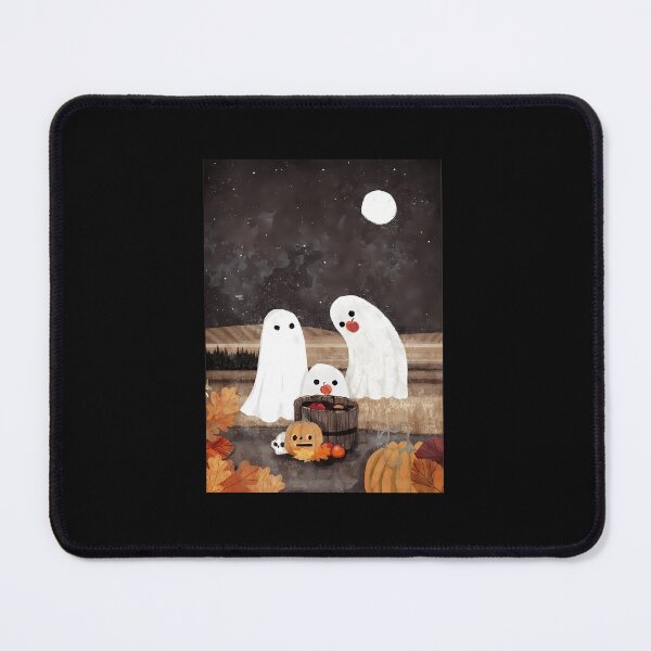 Item preview, Cute Ghost Family Bobbing for Apples Autumn Art designed and sold by KathleenTLundgr.
