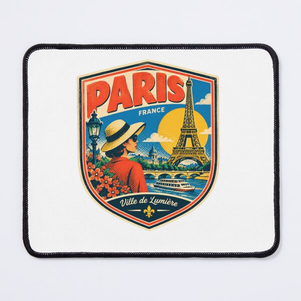 Item preview, Paris France Ville De Lumière European Capital City Traveler Souvenir designed and sold by SkeletonsDanger.