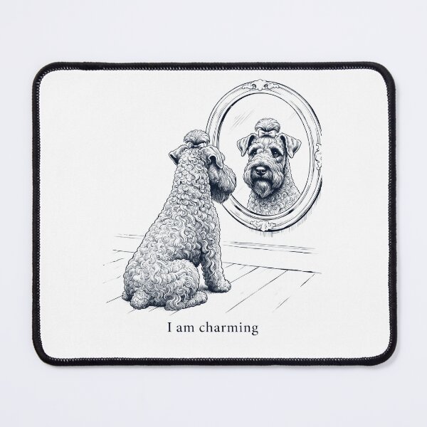 Item preview, Kerry Blue Terrier I Am Charming Mirror Meme Dog Lover designed and sold by dian-rody-crest.