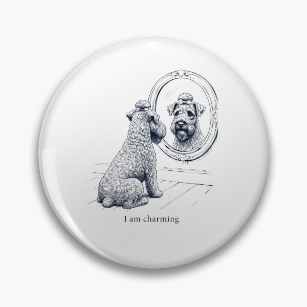 Item preview, Kerry Blue Terrier I Am Charming Mirror Meme Dog Lover designed and sold by dian-rody-crest.