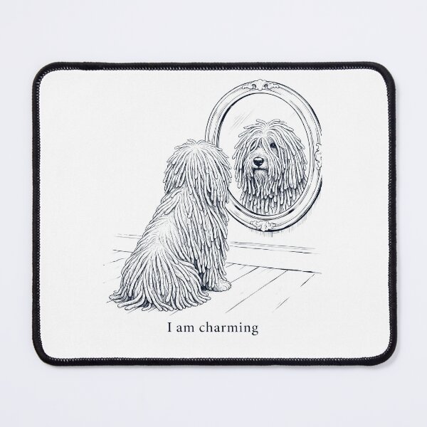 Item preview, Komondor I Am Charming Mirror Meme Dog Lover designed and sold by dian-rody-crest.