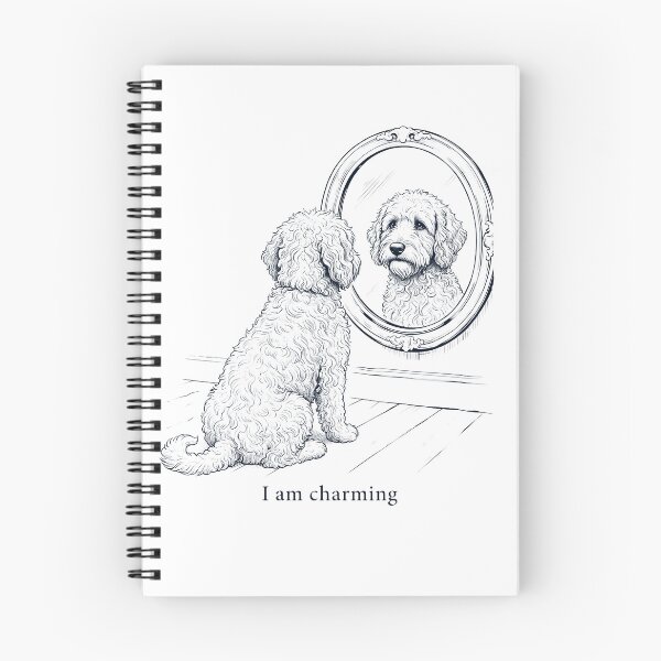 Item preview, Labradoodle I Am Charming Mirror Meme Dog Lover designed and sold by dian-rody-crest.