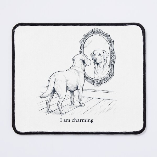 Item preview, Labrador Retriever I Am Charming Mirror Meme Dog Lover designed and sold by dian-rody-crest.