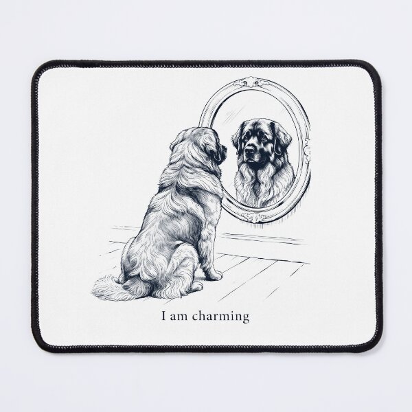 Item preview, Leonberger I Am Charming Mirror Meme Dog Lover designed and sold by dian-rody-crest.