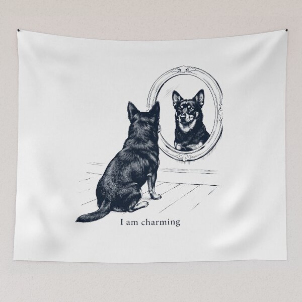 Item preview, Lancashire Heeler I Am Charming Mirror Meme Dog Lover designed and sold by dian-rody-crest.