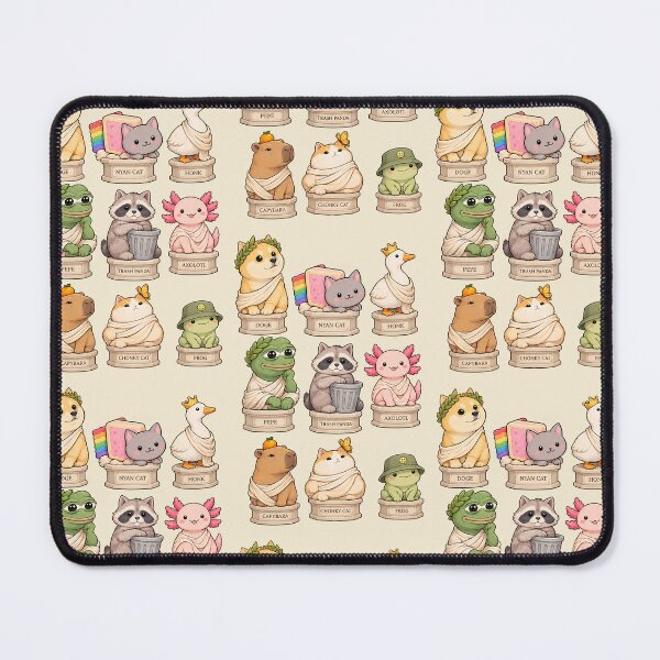Item preview, Cute Internet Meme Animal Statues – Kawaii Classical Sculpture Collection designed and sold by StickerJas.