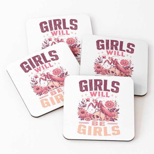 Item preview, Girls Will Be Girls Praying Mantis Skull Women Entomology Lover designed and sold by JonesFlora2025.