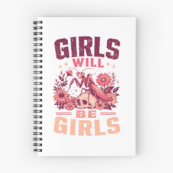 Item preview, Girls Will Be Girls Praying Mantis Skull Women Entomology Lover designed and sold by JonesFlora2025.