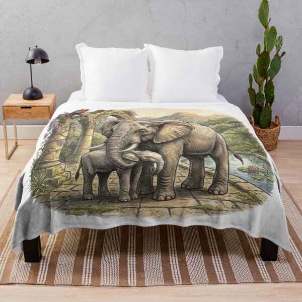 Item preview, African Elephant & Flora Safari designed and sold by CHRIST5000.
