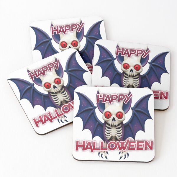 Item preview, happy halloween bat colorful typographic design designed and sold by SmashingDeals.
