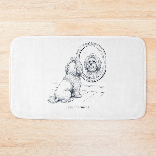 Item preview, Lowchen I Am Charming Mirror Meme Dog Lover designed and sold by dian-rody-crest.
