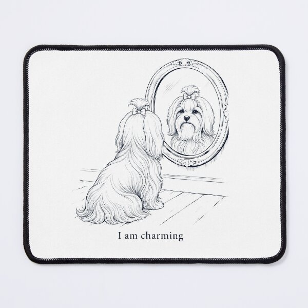 Item preview, Maltese I Am Charming Mirror Meme Dog Lover designed and sold by dian-rody-crest.
