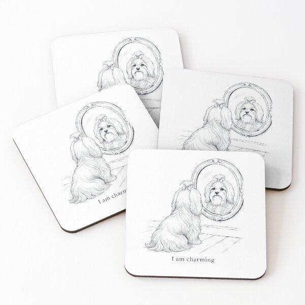 Item preview, Maltese I Am Charming Mirror Meme Dog Lover designed and sold by dian-rody-crest.